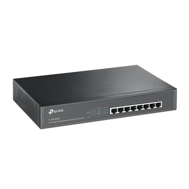 TP-Link TL-SG1008MP switch No administrado Gigabit Ethernet (10/100/1000) Energía sobre Ethernet (PoE) Negro - Imagen 2