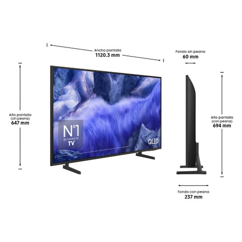 TV SAMSUNG, 50 PULGADAS,TV QLED QE1F 4K VISION AI SMART TV 2025, 127 CM, 3840 X 2160 PIXELES, QLED, SMART TV, WIFI - Imagen 12