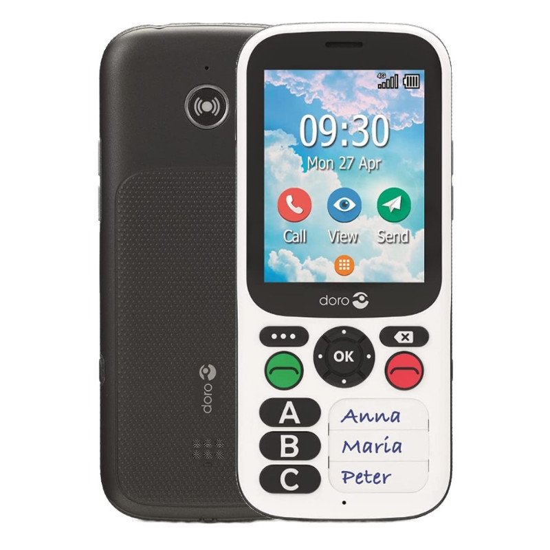 Telefono Movil Doro 780x Black White Telefono Movil Doro 780x Black White