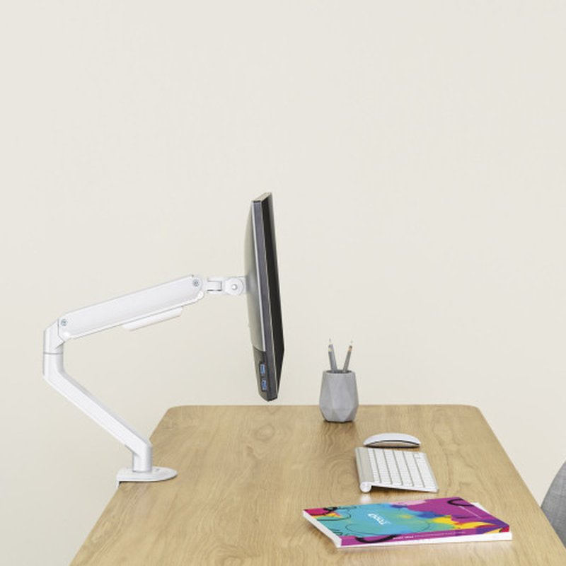 TooQ DB4032TNR-W soporte para monitor 81,3 cm (32") Blanco Escritorio - Imagen 7