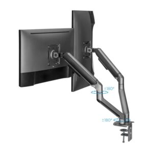 TooQ DB4132TNR-G soporte para monitor 81,3 cm (32") Negro Escritorio