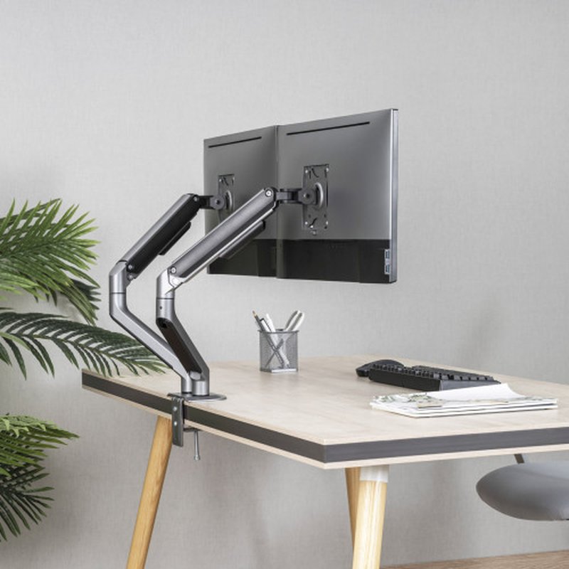 TooQ DB4132TNR-G soporte para monitor 81,3 cm (32") Negro Escritorio - Imagen 5