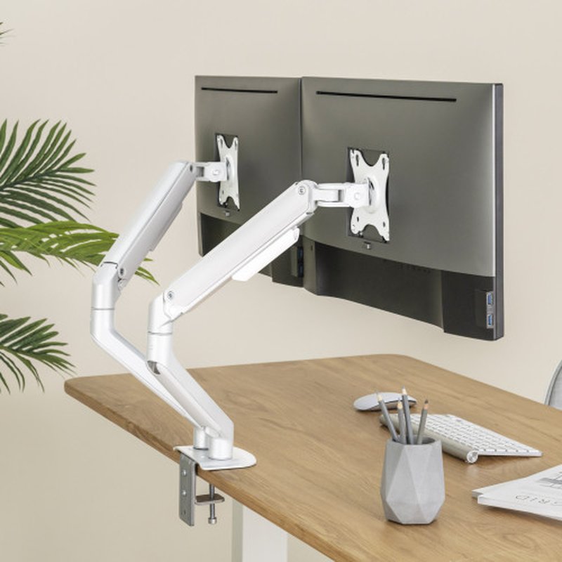 TooQ DB4132TNR-W soporte para monitor 81,3 cm (32") Blanco Escritorio - Imagen 6