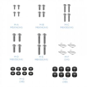 TooQ FS1870M-B soporte para pantalla de señalización 94 cm (37") Negro, Plata