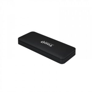 TooQ TQE-2280B caja para disco duro externo Caja externa para unidad de estado sólido (SSD) Negro M.2