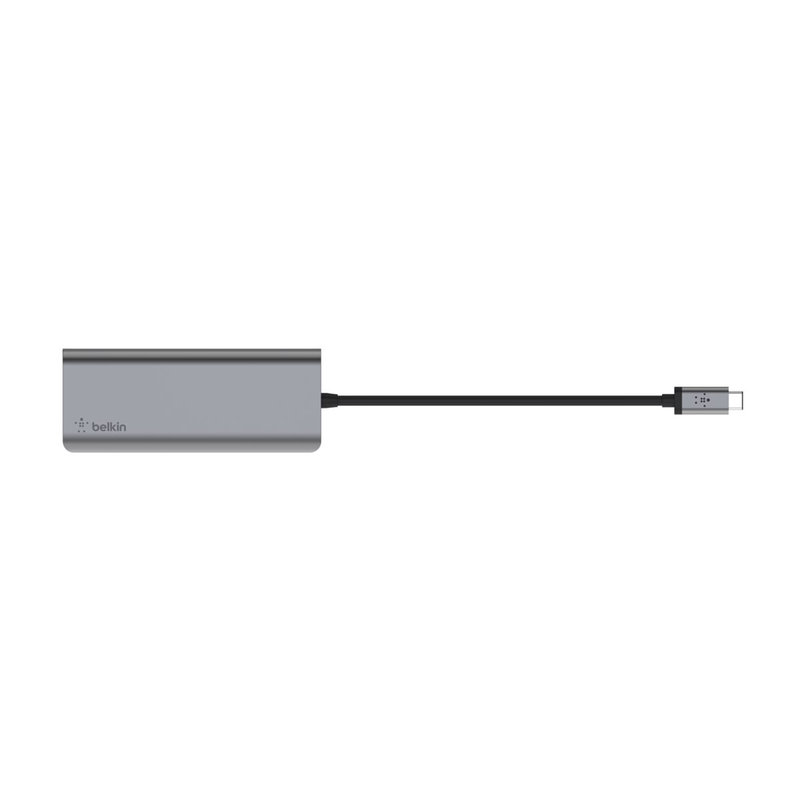 Belkin CONNECT USB-C 6-in-1 Multiport Adapter - Estación de conexión - USB-C - HDMI - GigE Belkin CONNECT USB-C 6-in-1 Multiport Adapter - Estación de conexión - USB-C - HDMI - GigE