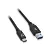 V7 Cable USB negro con conector USB 3.1 A macho a USB-C macho 1m 3.3ft V7 Cable USB negro con conector USB 3.1 A macho a USB-C macho 1m 3.3ft