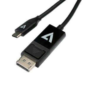 Alternative view of V7 V7UCDP-2M cambiador de género para cable USB Type-C 3.2 Gen 1 DisplayPort Negro