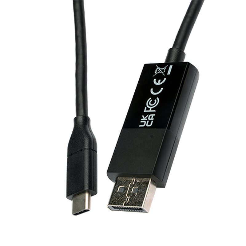 V7 V7UCDP-2M cambiador de género para cable USB Type-C 3.2 Gen 1 DisplayPort Negro - Imagen 4
