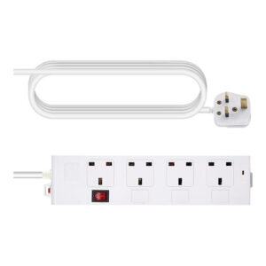 VISION 4-Socket Power Strip UK