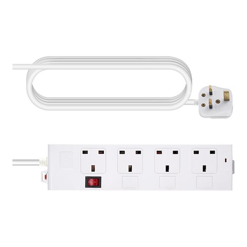 VISION 4-Socket Power Strip UK VISION 4-Socket Power Strip UK
