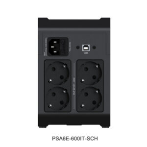 Vertiv PSA6E-600IT-SCH sistema de alimentación ininterrumpida (UPS) Línea interactiva 0,6 kVA 315 W 4 salidas AC