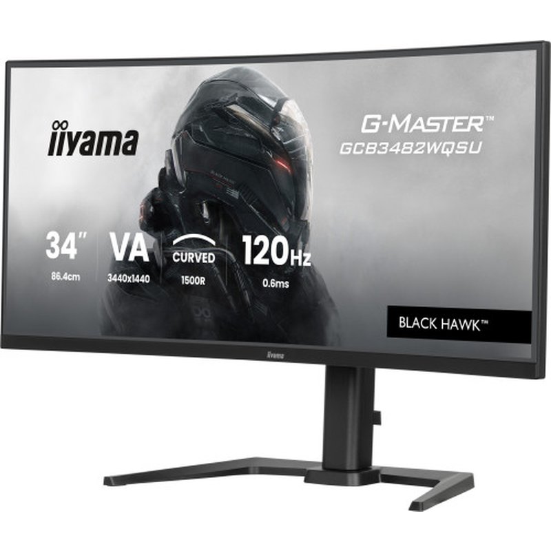 iiyama GCB3482WQSU-B1 pantalla para PC 86,4 cm (34") 1440 x 3440 Pixeles UltraWide Quad HD LED Negro - Imagen 2