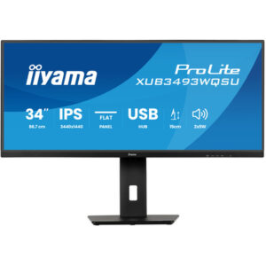 iiyama ProLite XUB3493WQSU-B6 pantalla para PC 86,4 cm (34") 3440 x 1440 Pixeles UltraWide Quad HD LED Negro