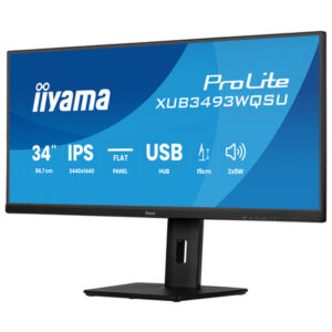 iiyama ProLite XUB3493WQSU-B6 pantalla para PC 86,4 cm (34") 3440 x 1440 Pixeles UltraWide Quad HD LED Negro
