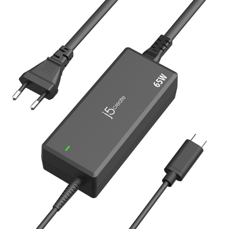 j5create Adaptador de Corriente USB-C® PD de 65W