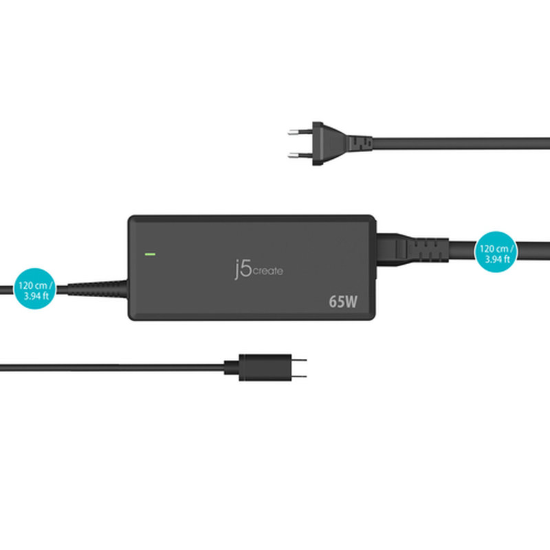 j5create Adaptador de Corriente USB-C® PD de 65W - Imagen 3