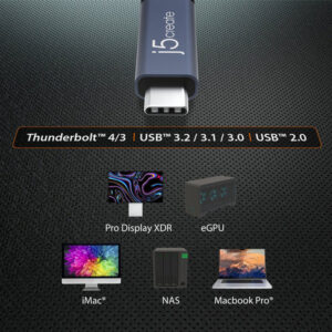 j5create Cable USB Tipo-C® de 40 Gbps y 240 W