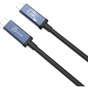 j5create Cable USB Tipo-C® de 40 Gbps y 240 W