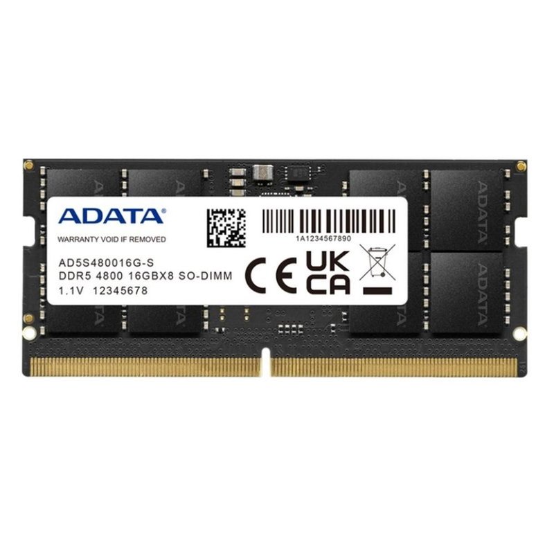 ADATA AD5S480016G-S módulo de memoria 16 GB 1 x 16 GB DDR5 4800 MHz ECC ADATA AD5S480016G-S módulo de memoria 16 GB 1 x 16 GB DDR5 4800 MHz ECC