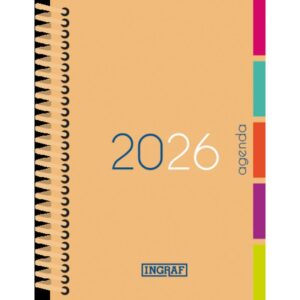 Alternative view of AGENDA 2026 MEDITERRANEO D/P 15x21 COLORES SURTIDOS CASTELLANO INGRAF 356430