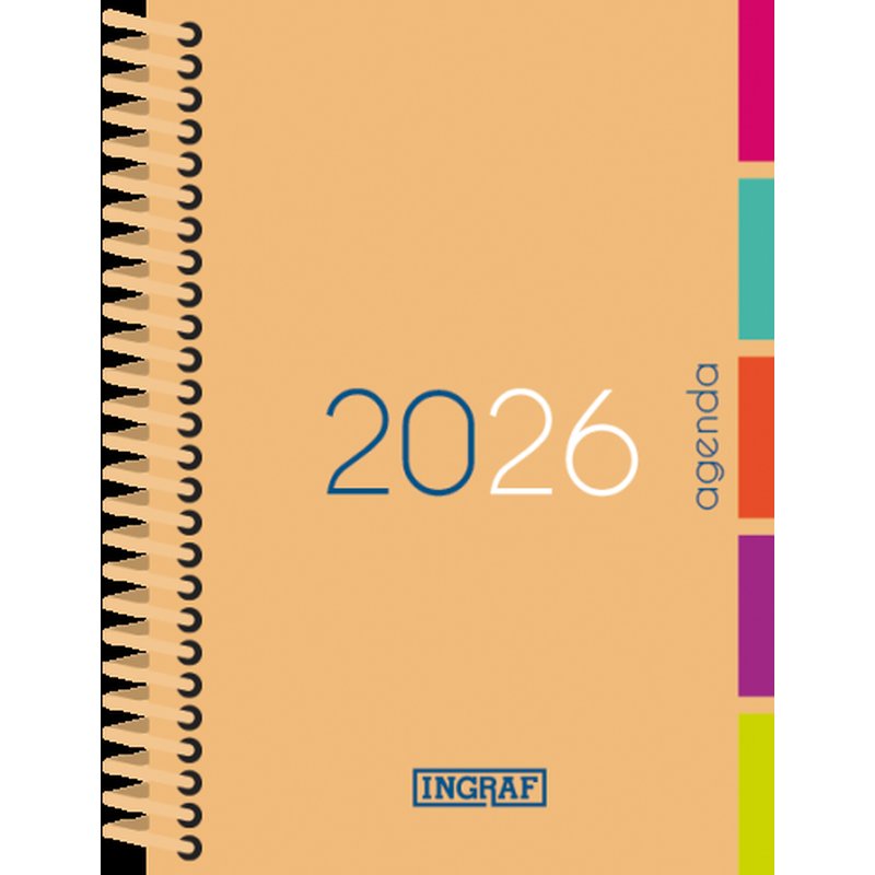 AGENDA 2026 MEDITERRANEO D/P 15x21 COLORES SURTIDOS CASTELLANO INGRAF 356430 - Imagen 2