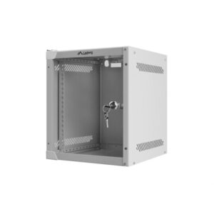 ARMARIO LANBERG MURAL 6U 280X310 RACK 10" FLAT PACK GRIS PUERTA CRISTAL