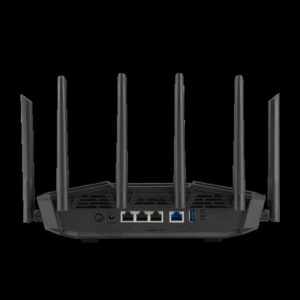 Alternative view of ASUS 90IG0A30-MO9C00 router inalámbrico 2.5 Gigabit Ethernet Tribanda (2.4 GHz / 5 GHz / 6 GHz) Negro