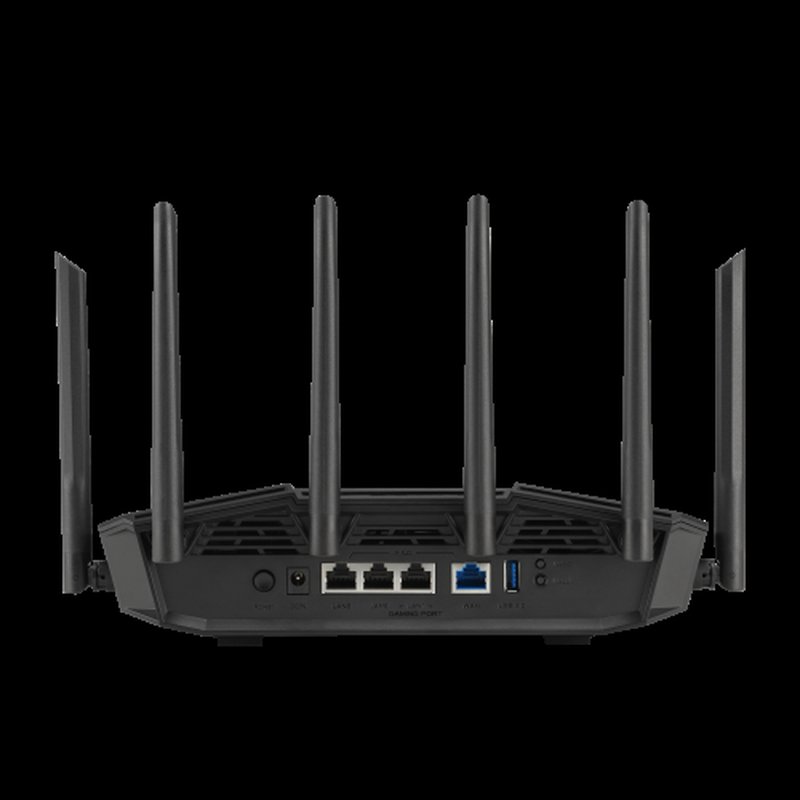ASUS 90IG0A30-MO9C00 router inalámbrico 2.5 Gigabit Ethernet Tribanda (2.4 GHz / 5 GHz / 6 GHz) Negro - Imagen 2