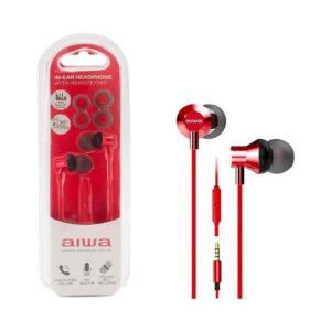 Auriculares Aiwa Estm - 50 Rojo