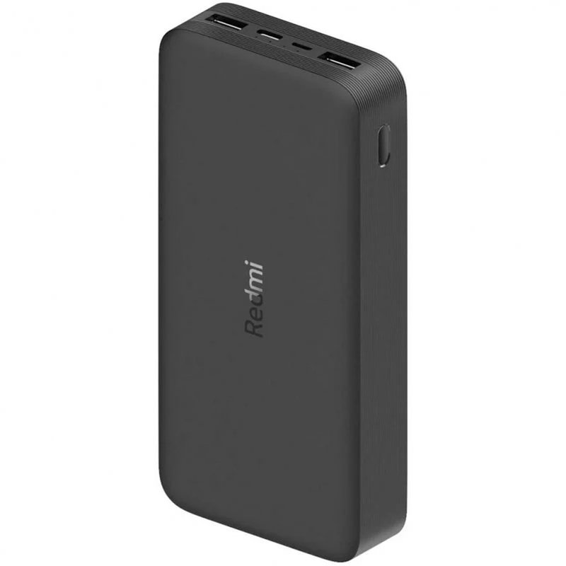 BATERIA EXTERNA UNIVERSAL XIAOMI REDMI POWER BANK 20.000MAH 18W FAST CHARGE USB BLACK