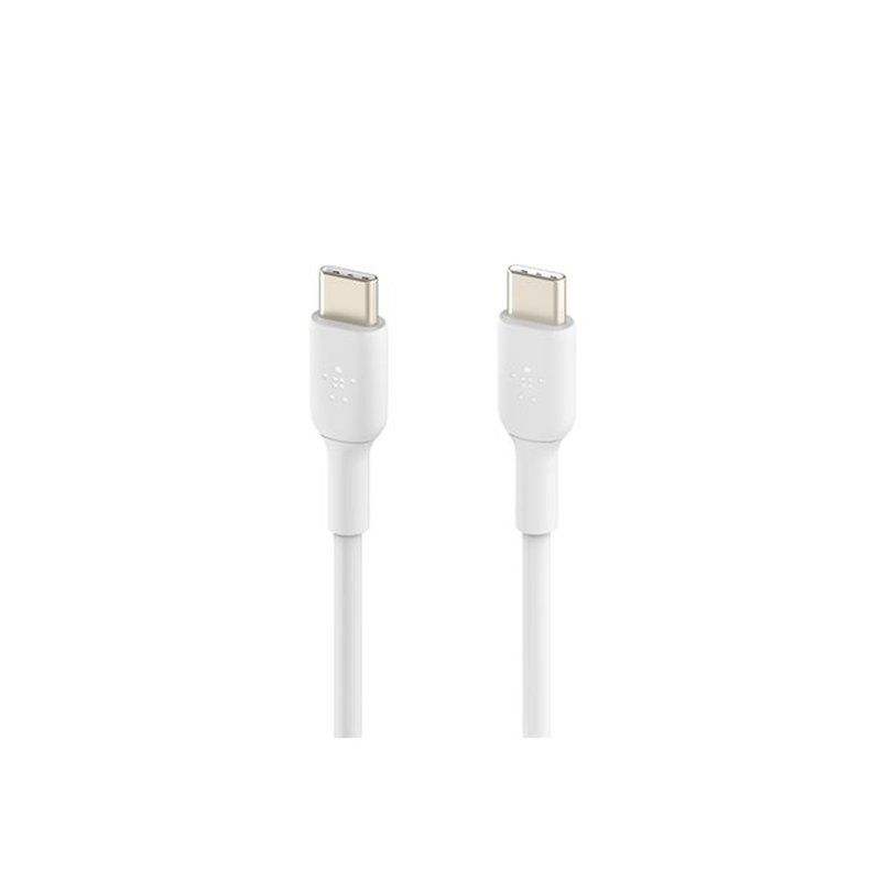 Belkin CAB003BT1MWH cable USB 1 m USB C Blanco - Imagen 2
