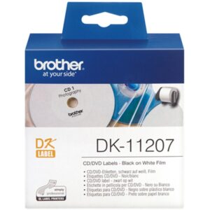 Brother Etiquetas precortadas para CD/DVD (película plástica)
