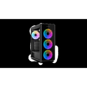 CAJA MEDIATORRE ATX NOX HUMMER TGM RAINBOW RGB BLACK
