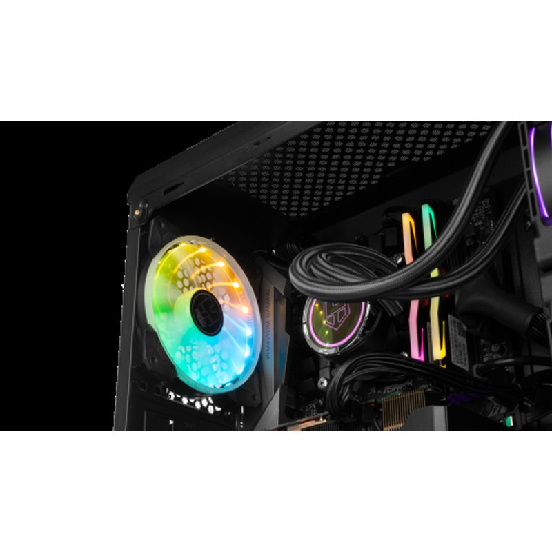 CAJA MEDIATORRE ATX NOX HUMMER TGM RAINBOW RGB BLACK - Imagen 40