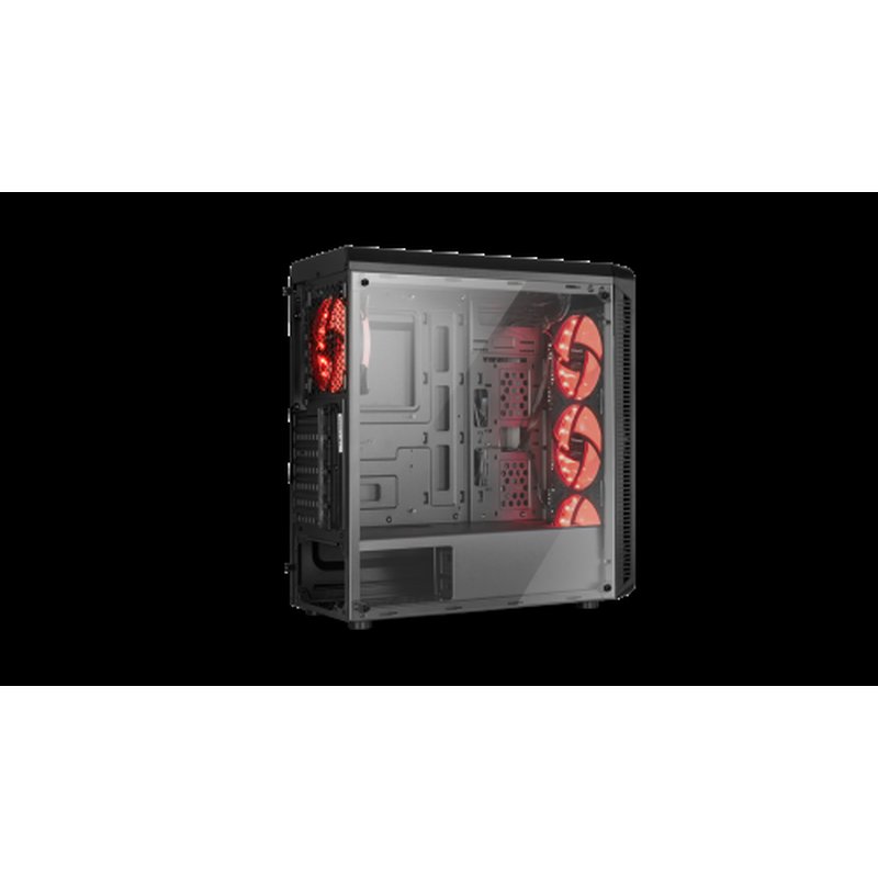 CAJA MEDIATORRE ATX NOX HUMMER TGM RAINBOW RGB BLACK - Imagen 7