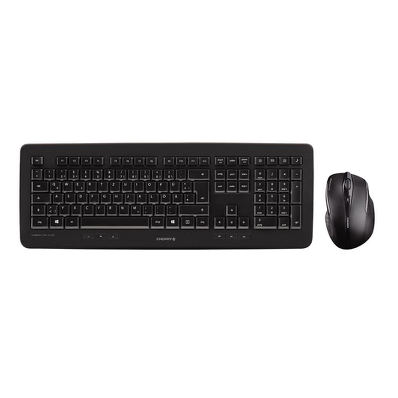 CHERRY DW 5100 teclado Ratón incluido RF inalámbrico Nórdico Negro