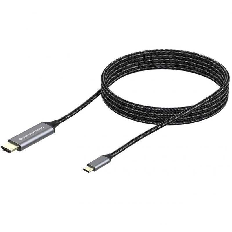 Conceptronic ABBY10G adaptador de cable de vídeo 2 m USB Tipo C HDMI Gris