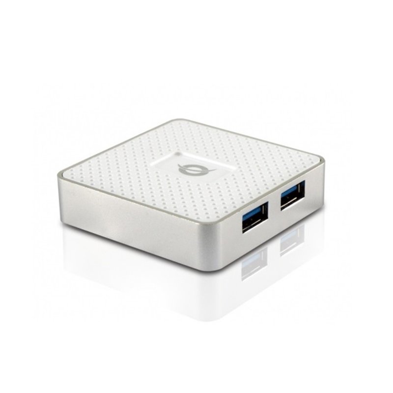 Conceptronic HUBBIES03W hub de interfaz USB 3.2 Gen 1 (3.1 Gen 1) Micro-B 5000 Mbit/s Blanco Conceptronic HUBBIES03W hub de interfaz USB 3.2 Gen 1 (3.1 Gen 1) Micro-B 5000 Mbit/s Blanco