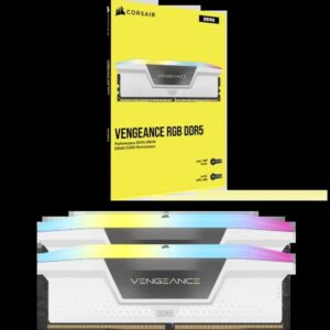 Corsair Vengeance RGB CMH64GX5M2B6400C32W módulo de memoria 64 GB 2 x 32 GB DDR5 4800 MHz Corsair Vengeance RGB CMH64GX5M2B6400C32W módulo de memoria 64 GB 2 x 32 GB DDR5 4800 MHz