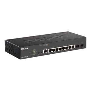 D-Link DGS-2000-10P switch Gestionado L2/L3 Gigabit Ethernet (10/100/1000) Energía sobre Ethernet (PoE) 1U Negro