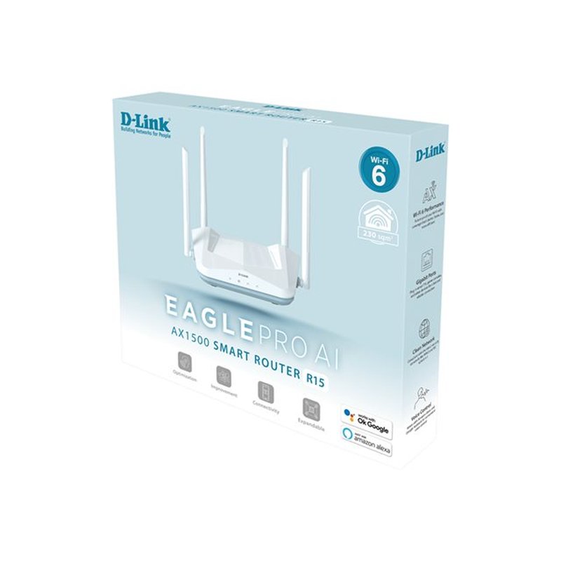 D-Link R15 router inalámbrico Gigabit Ethernet Doble banda (2,4 GHz / 5 GHz) Blanco - Imagen 5
