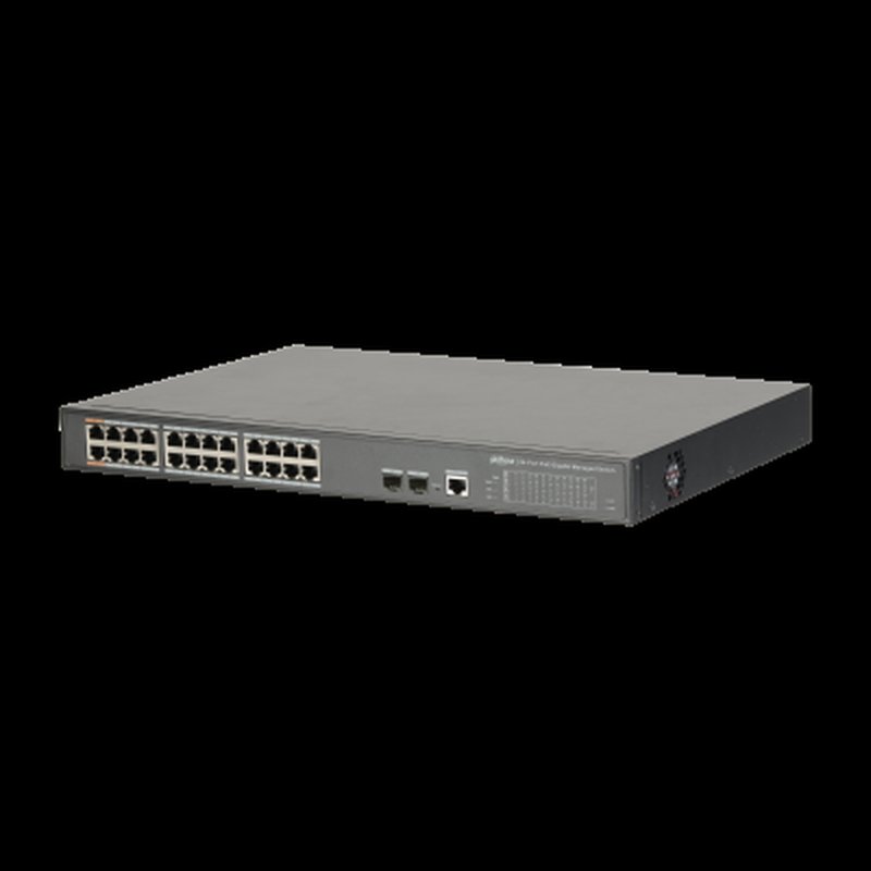 DAHUA - DH-PFS4226-24GT-360 - 26-PORT MANAGED GIGABIT SWITCH WITH 24-PORT POE
