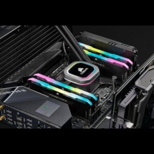 Alternative view of DDR4 32GB BUS 3200 CORSAIR VENGEANCE RGB PRO BLACK KIT 2X16GB