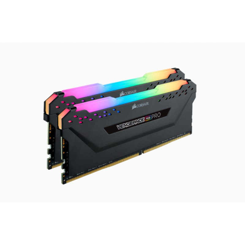 DDR4 32GB BUS 3200 CORSAIR VENGEANCE RGB PRO BLACK KIT 2X16GB - Imagen 2