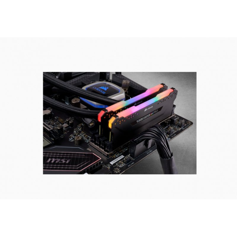 DDR4 32GB BUS 3200 CORSAIR VENGEANCE RGB PRO BLACK KIT 2X16GB - Imagen 4