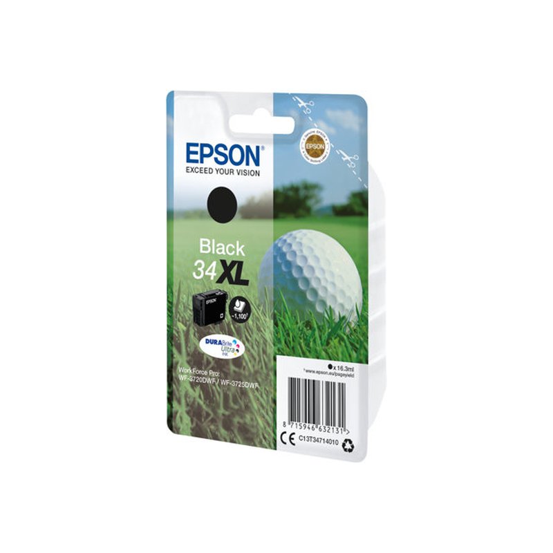 Epson Golf ball Singlepack Black 34XL DURABrite Ultra Ink Epson Golf ball Singlepack Black 34XL DURABrite Ultra Ink - Imagen 3