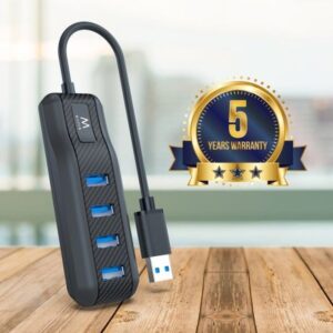 Ewent EW1138 hub de interfaz USB 3.2 Gen 1 (3.1 Gen 1) Type-A 5000 Mbit/s Negro Ewent EW1138 hub de interfaz USB 3.2 Gen 1 (3.1 Gen 1) Type-A 5000 Mbit/s Negro