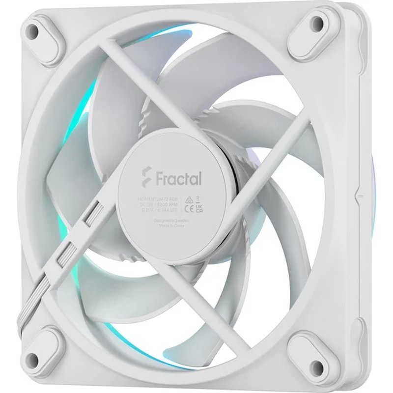 FRACTAL VENTILADOR CAJA MOMENTUM 12 RGB WHITE FD-F-MR1-1202 FRACTAL VENTILADOR CAJA MOMENTUM 12 RGB WHITE FD-F-MR1-1202 - Imagen 4