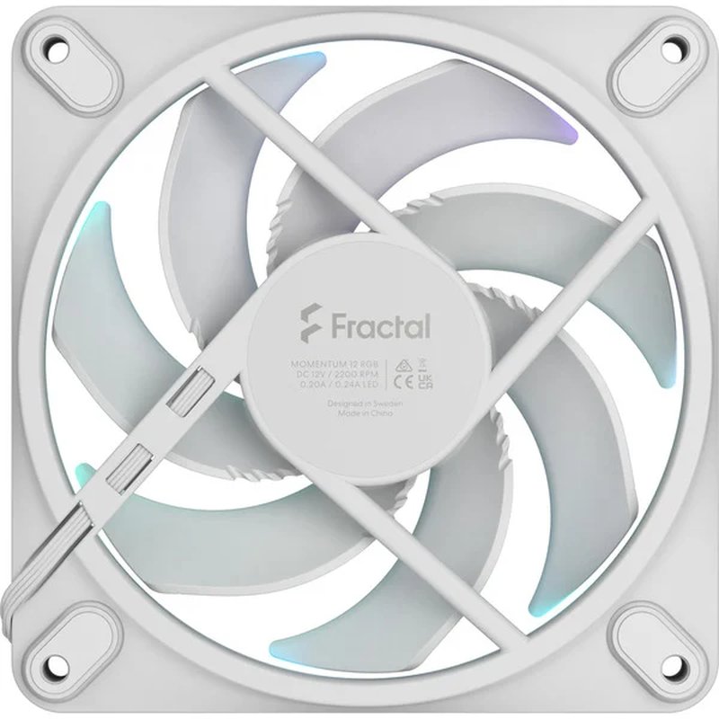FRACTAL VENTILADOR CAJA MOMENTUM 12 RGB WHITE FD-F-MR1-1202 FRACTAL VENTILADOR CAJA MOMENTUM 12 RGB WHITE FD-F-MR1-1202 - Imagen 5